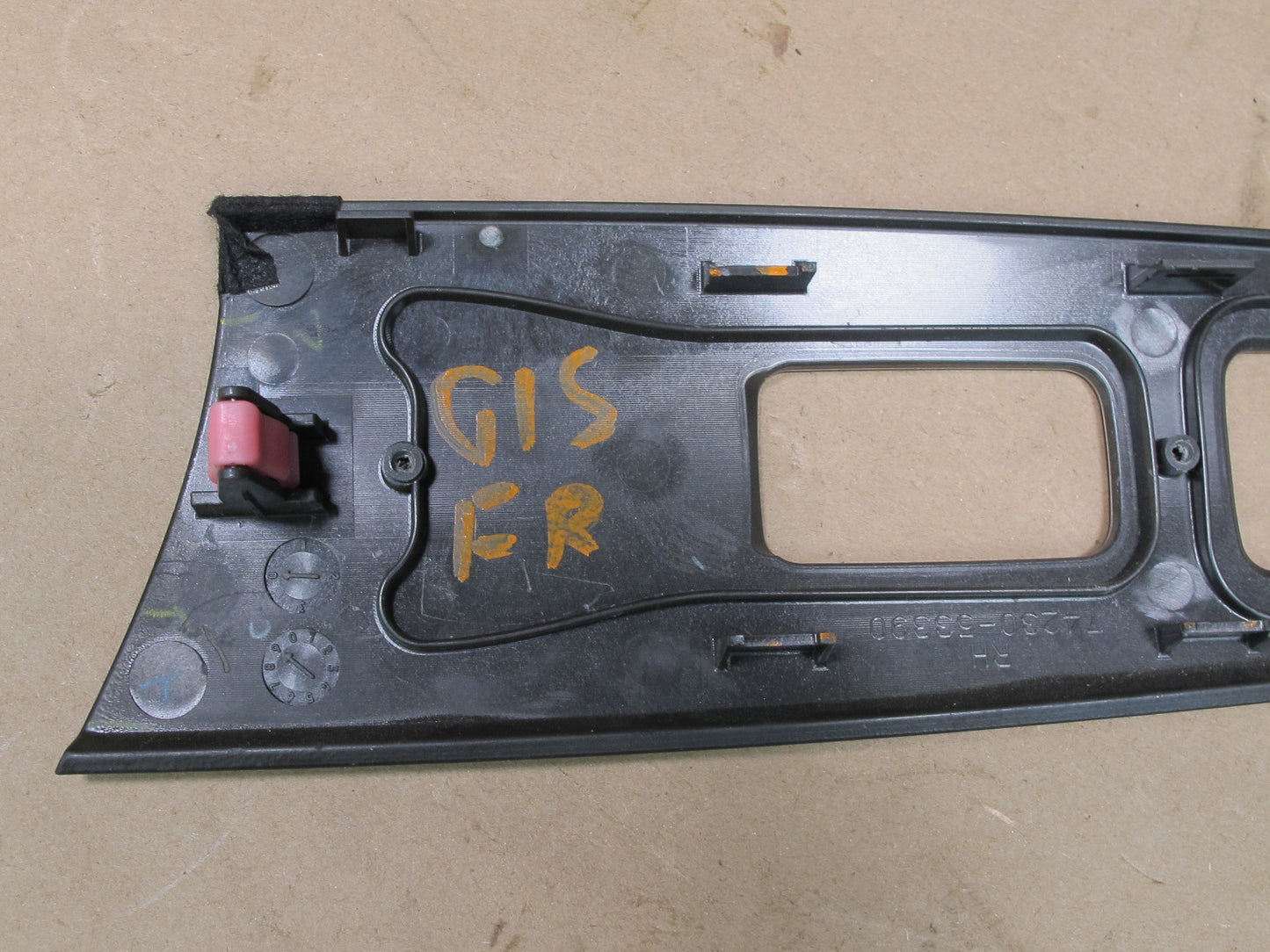 10-11 LEXUS IS250 IS350 FRONT RIGHT SIDE DOOR WINDOW SWITCH BEZEL TRIM OEM