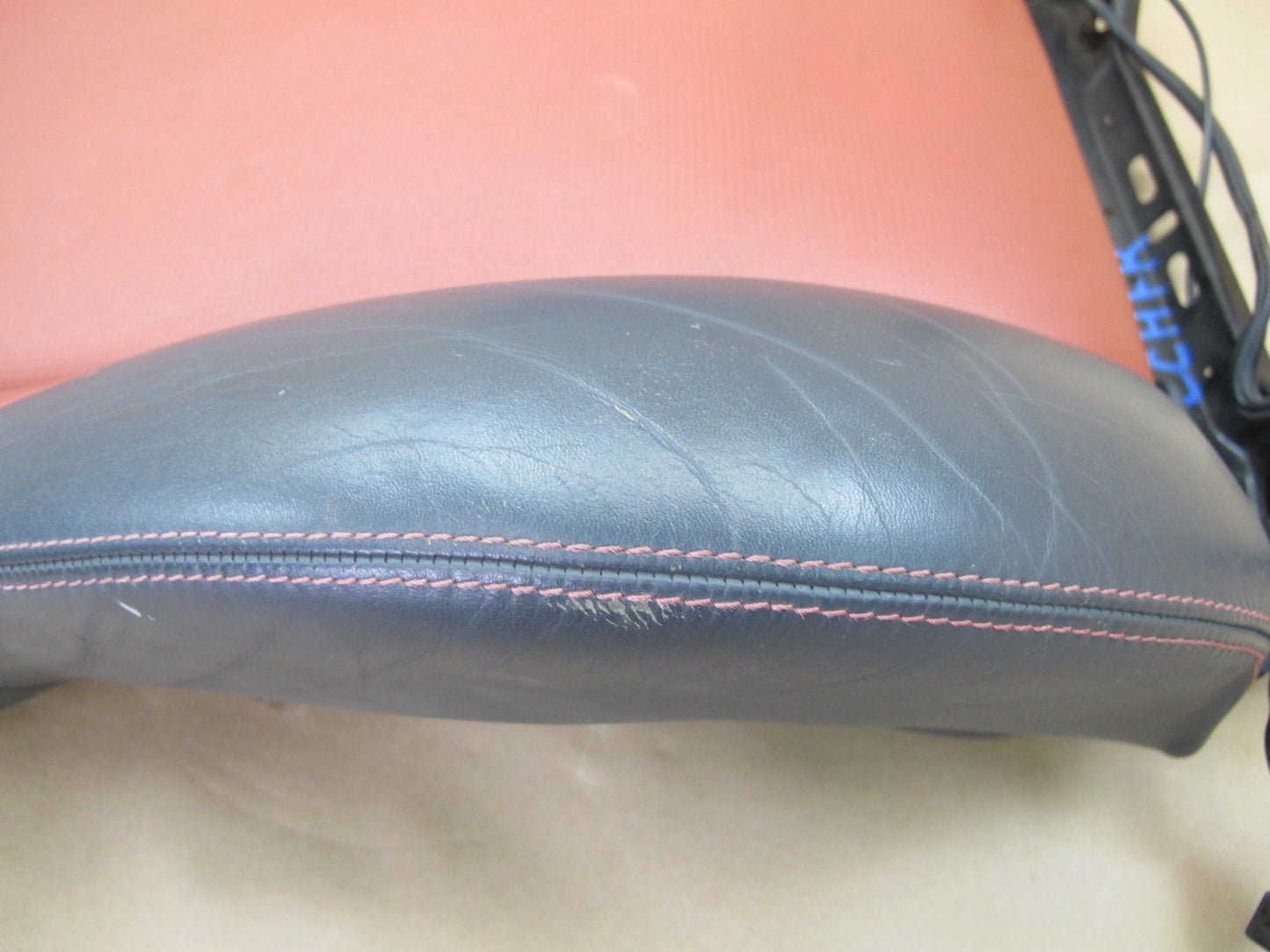 04-08 CHRYSLER CROSSFIRE FRONT RIGHT PASS SEAT UPPER LEATHER CUSHION RED OEM