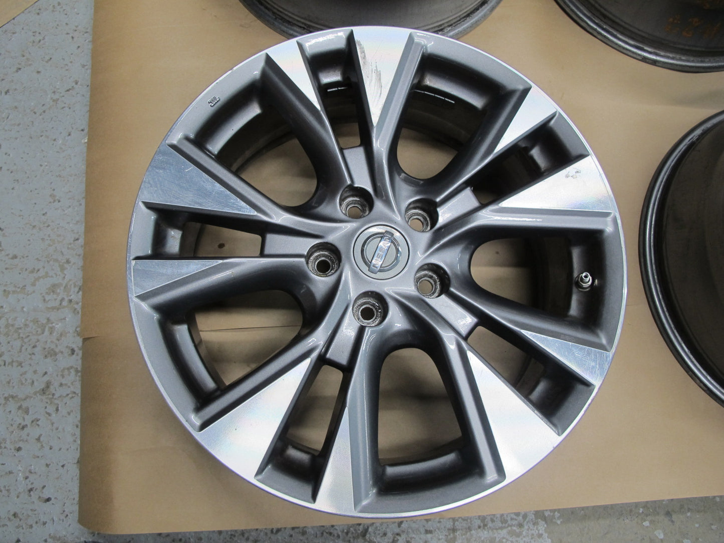 15-19 NISSAN MURANO SET OF 4 WHEEL RIM R18" R18x7.5J ET50 W TMPS OEM