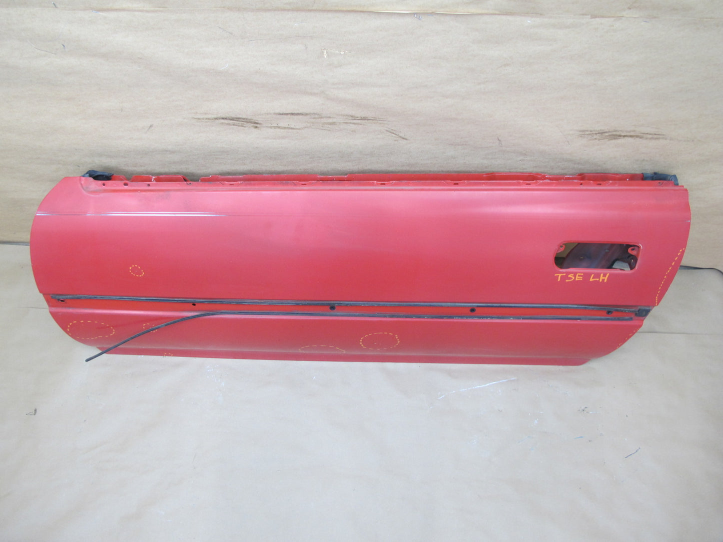 87-92 Toyota Supra MK3 Turbo Left Driver Door Shell Panel RED OEM