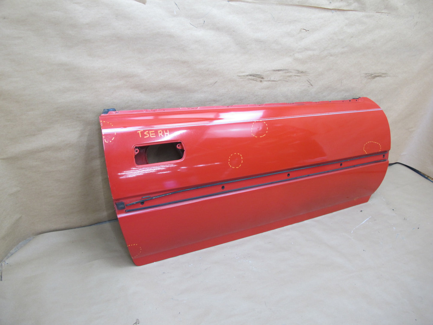 87-92 Toyota Supra MK3 Turbo Right Passenger Door Shell Panel RED OEM