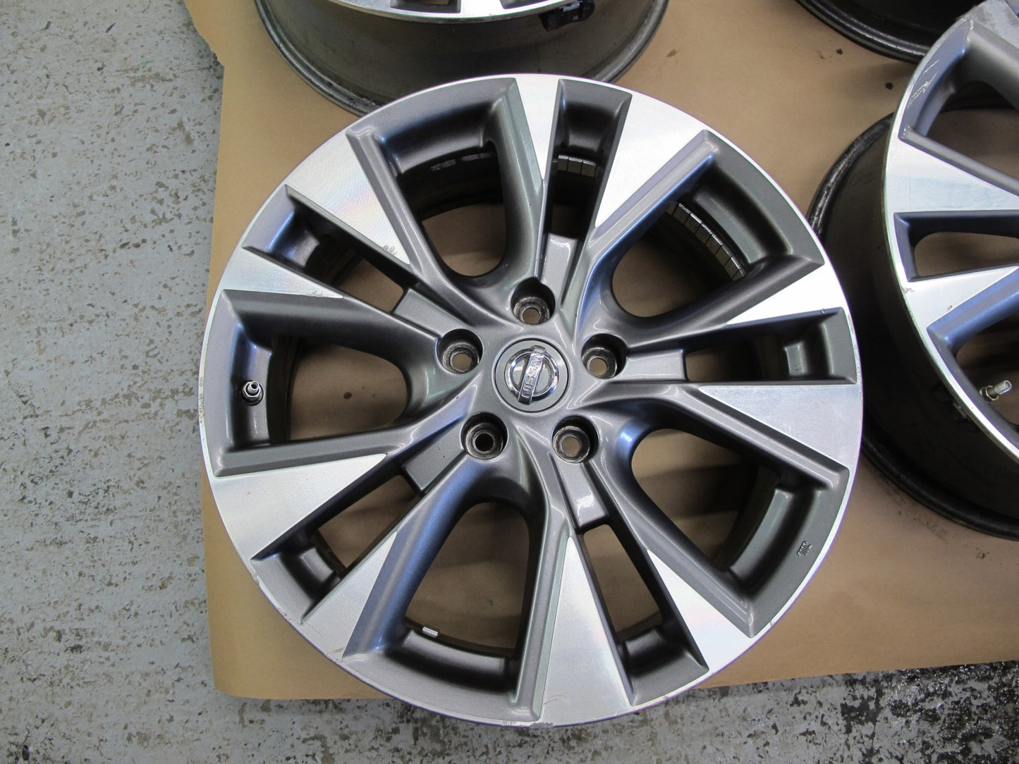 15-19 NISSAN MURANO SET OF 4 WHEEL RIM R18" R18x7.5J ET50 W TMPS OEM