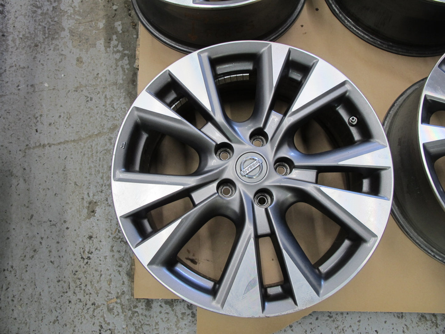 15-19 NISSAN MURANO SET OF 4 WHEEL RIM R18" R18x7.5J ET50 W TMPS OEM