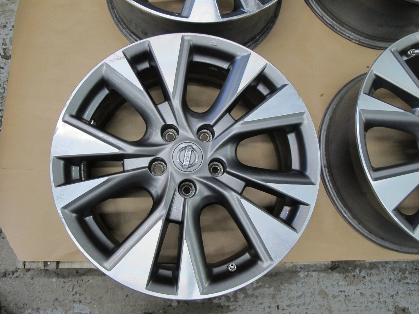 15-19 NISSAN MURANO SET OF 4 WHEEL RIM R18" R18x7.5J ET50 W TMPS OEM