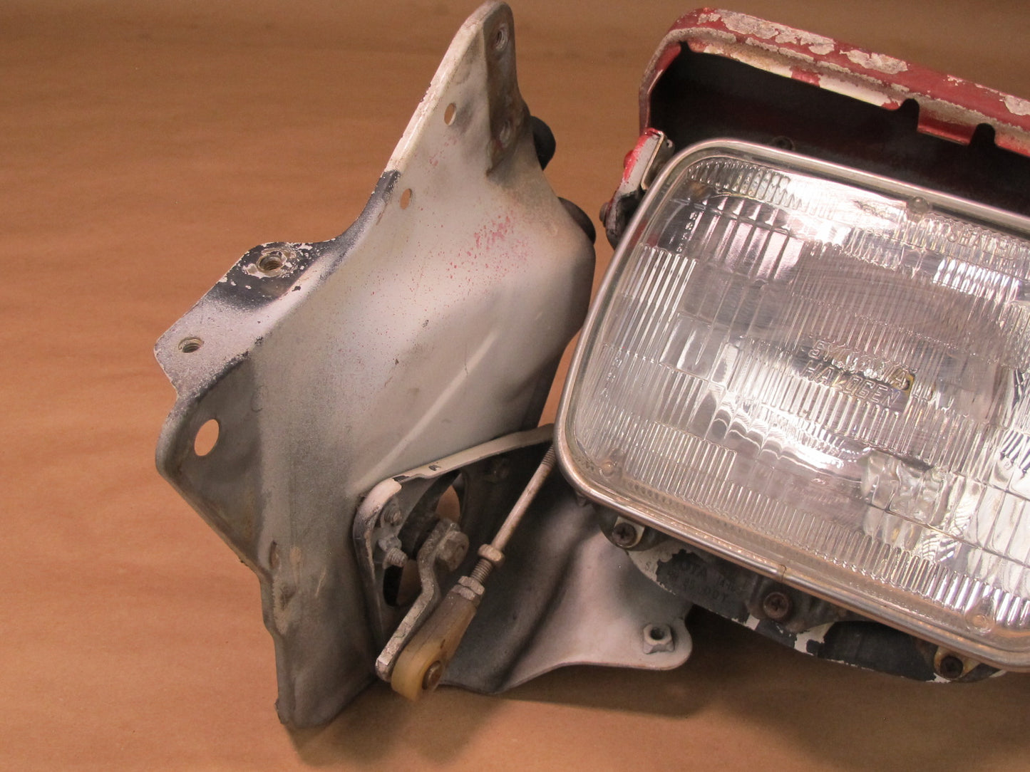 89-92 Toyota Supra MK3 Front Left Headlight POP UP Lamp w Cover & Motor OEM