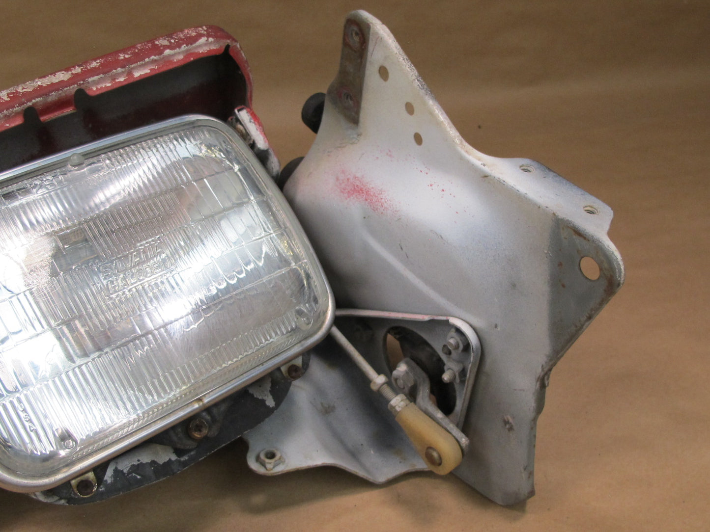 89-92 Toyota Supra MK3 Front Right Headlight POP UP Lamp w Cover & Motor OEM