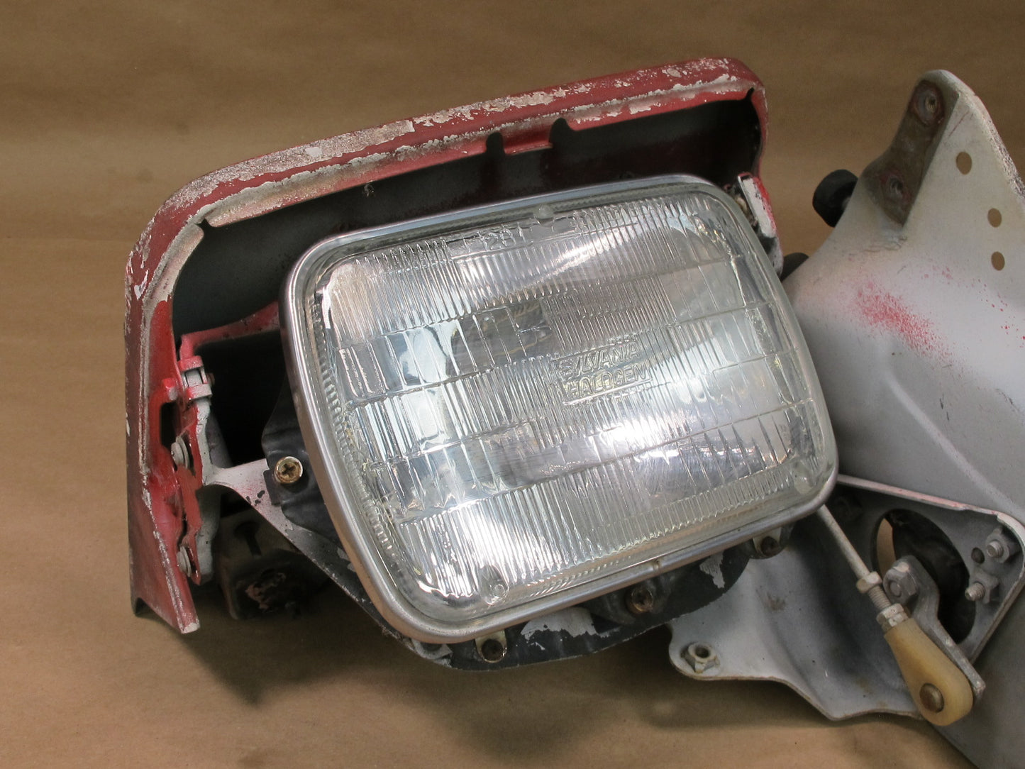 89-92 Toyota Supra MK3 Front Right Headlight POP UP Lamp w Cover & Motor OEM