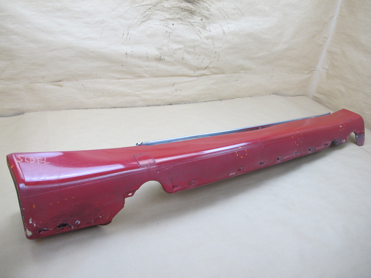 96-02 Mercedes R129 Sl-class Set of 2 Side Skirt Rocker Panel Molding RED OEM