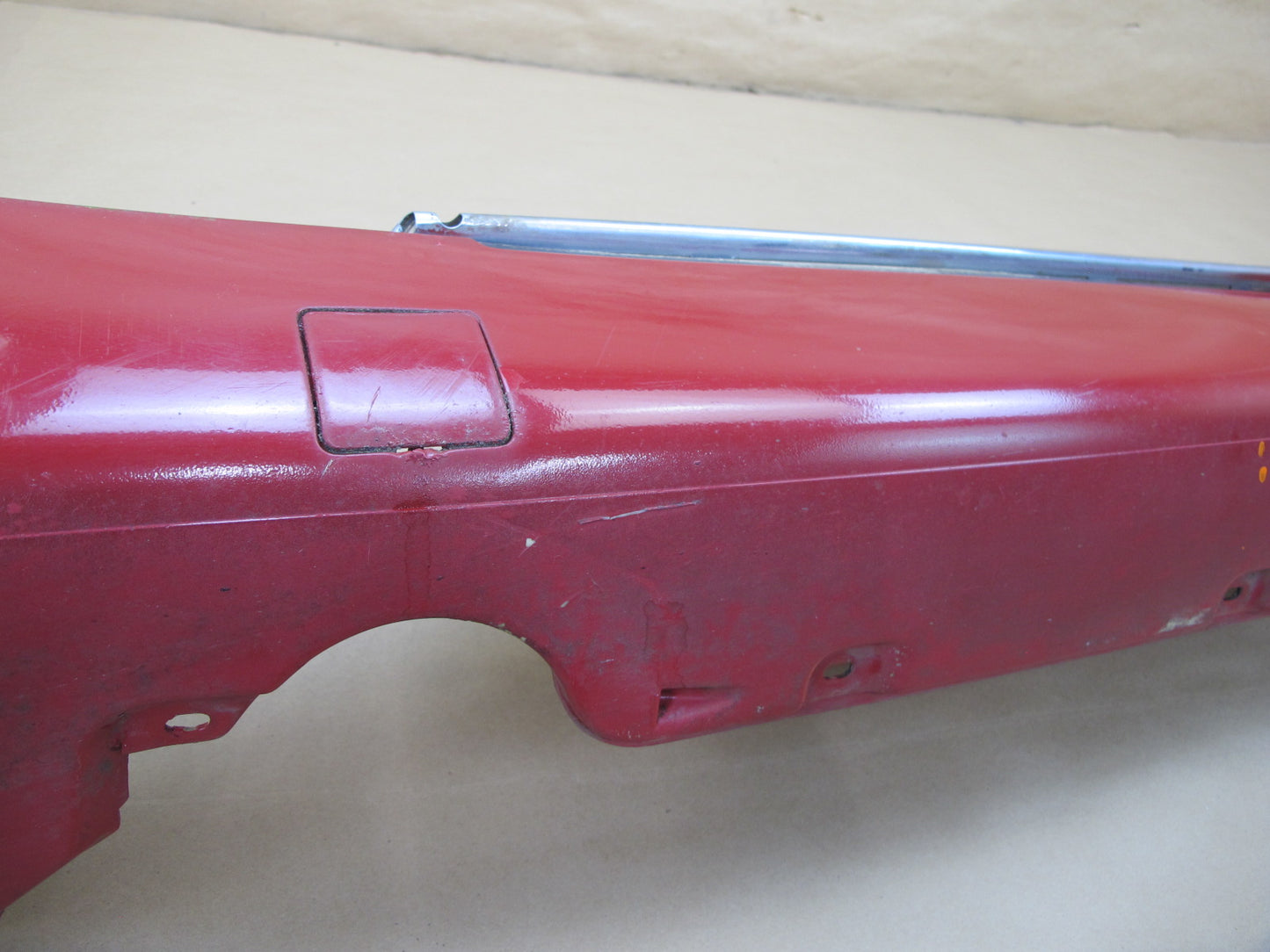 96-02 Mercedes R129 Sl-class Set of 2 Side Skirt Rocker Panel Molding RED OEM