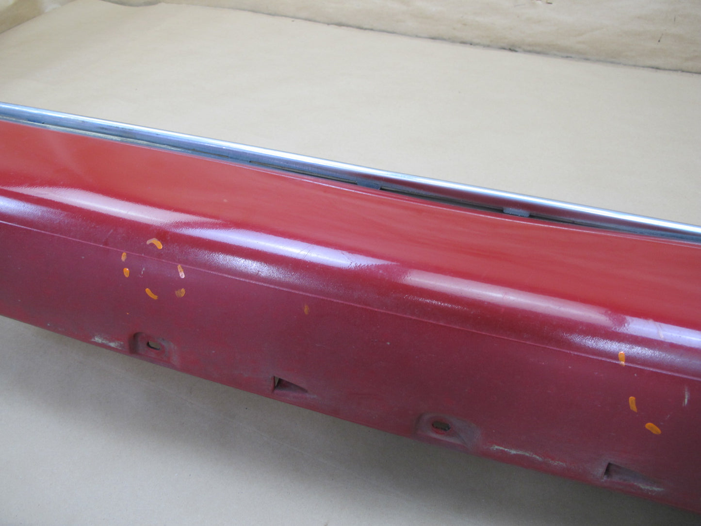 96-02 Mercedes R129 Sl-class Set of 2 Side Skirt Rocker Panel Molding RED OEM