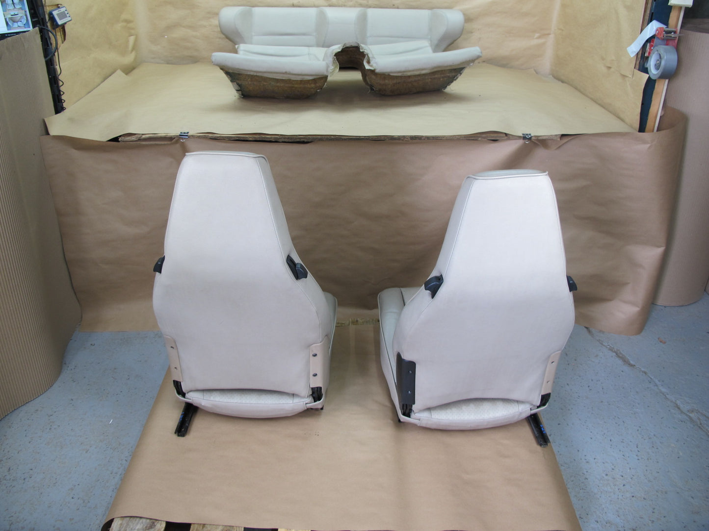 84-91 Porsche 944 Front & Rear Leather Seat Set OEM