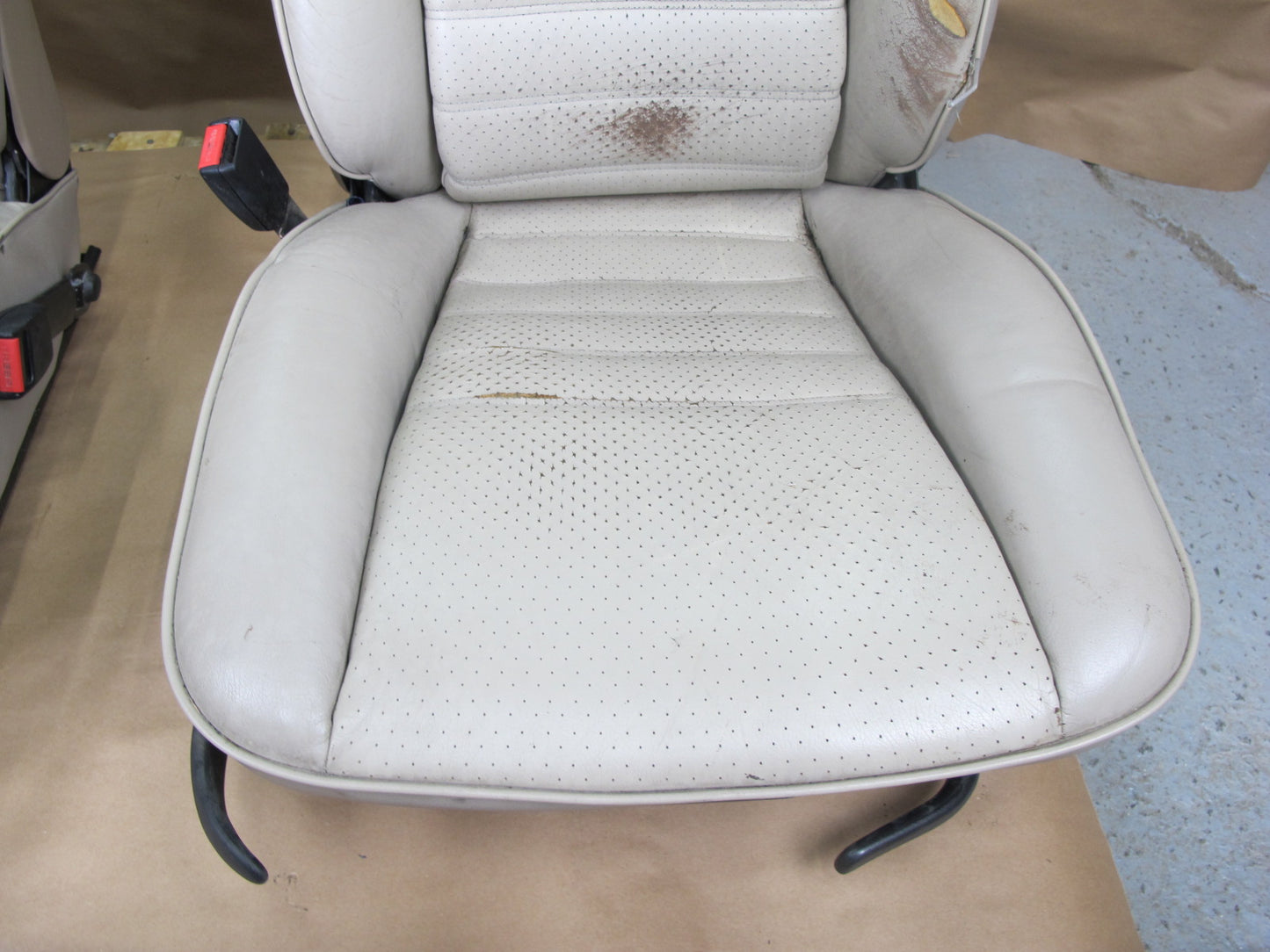 84-91 Porsche 944 Front & Rear Leather Seat Set OEM