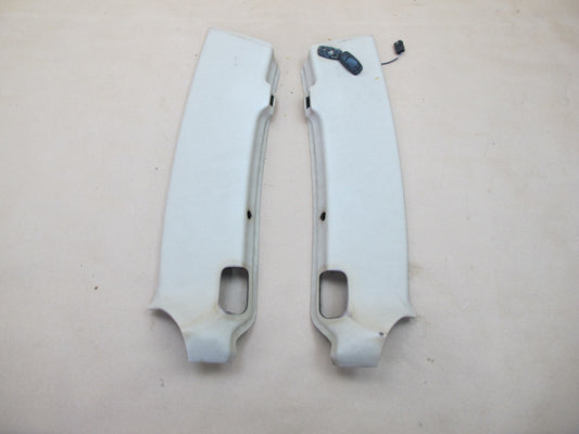 90-02 Mercedes R129 Sl-class Set of 2 Front Headliner Sun Visor Trim Cover OEM