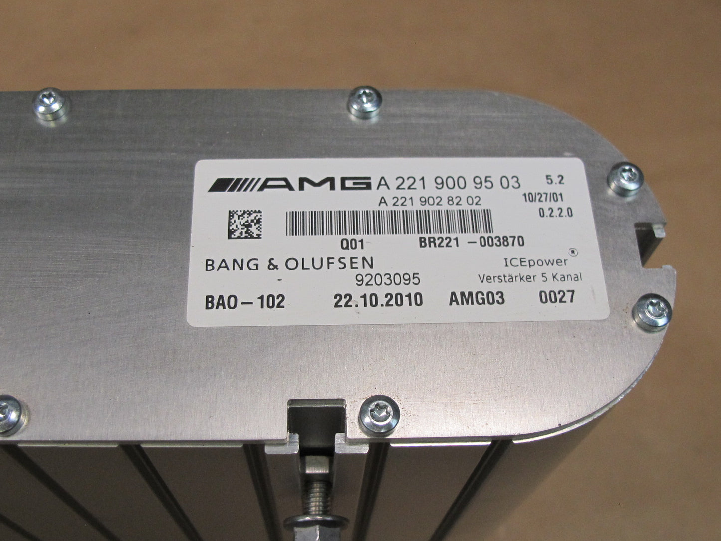 07-13 Mercedes W221 S-class Bang & Olufsen Audio Amplifier AMP 2219009503 OEM