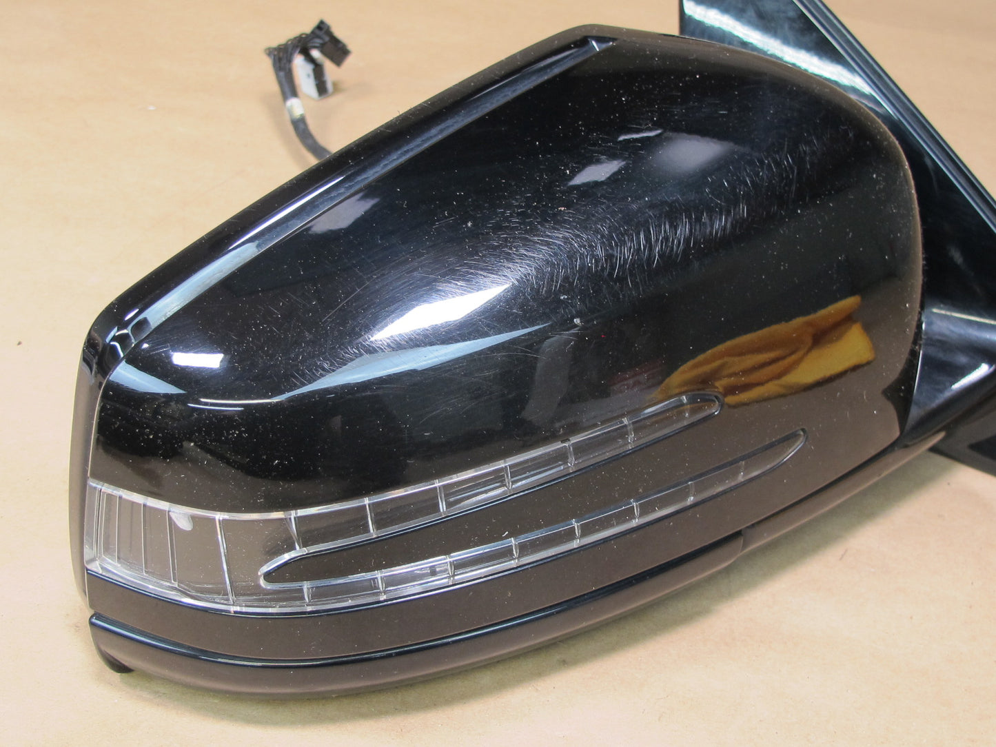 10-13 Mercedes W221 Front Right Door Exterior Side View Mirror Heated OEM