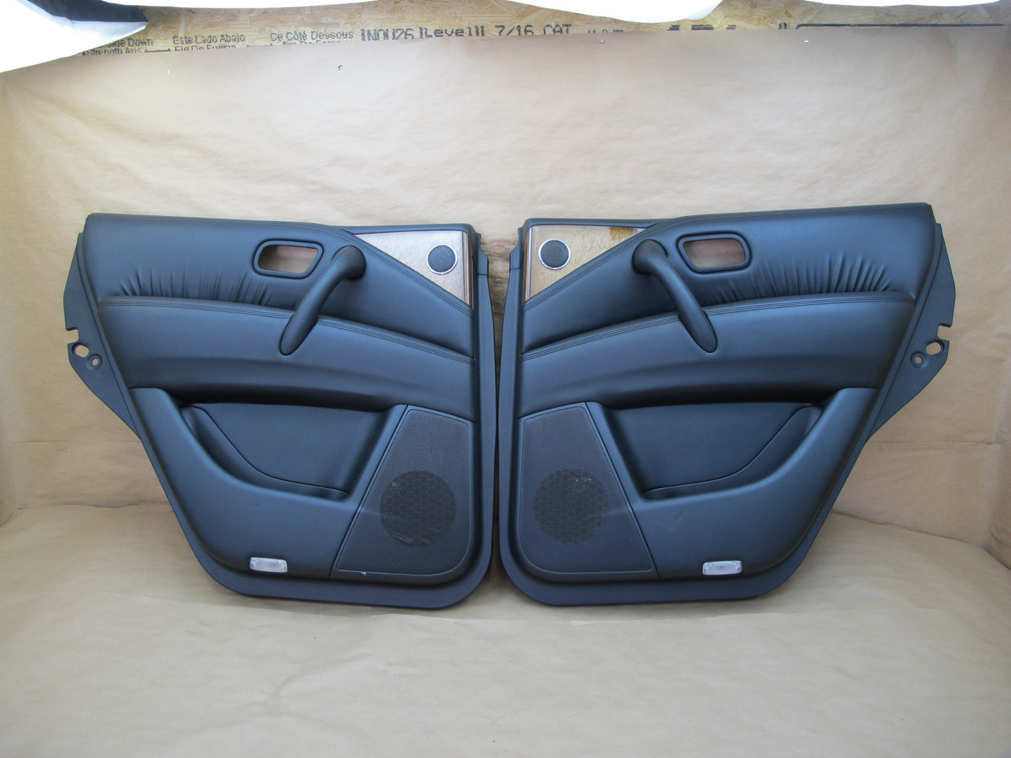 2012-2015 Infiniti QX56 QX80 Rear Right & Left Side Interior Door Panel Set