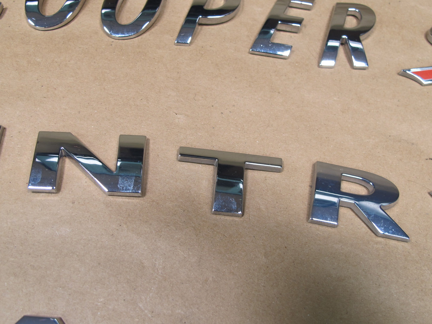 11-16 Mini Cooper S Countryman R60 Rear Trunk Emblem Logo Symbol Set OEM