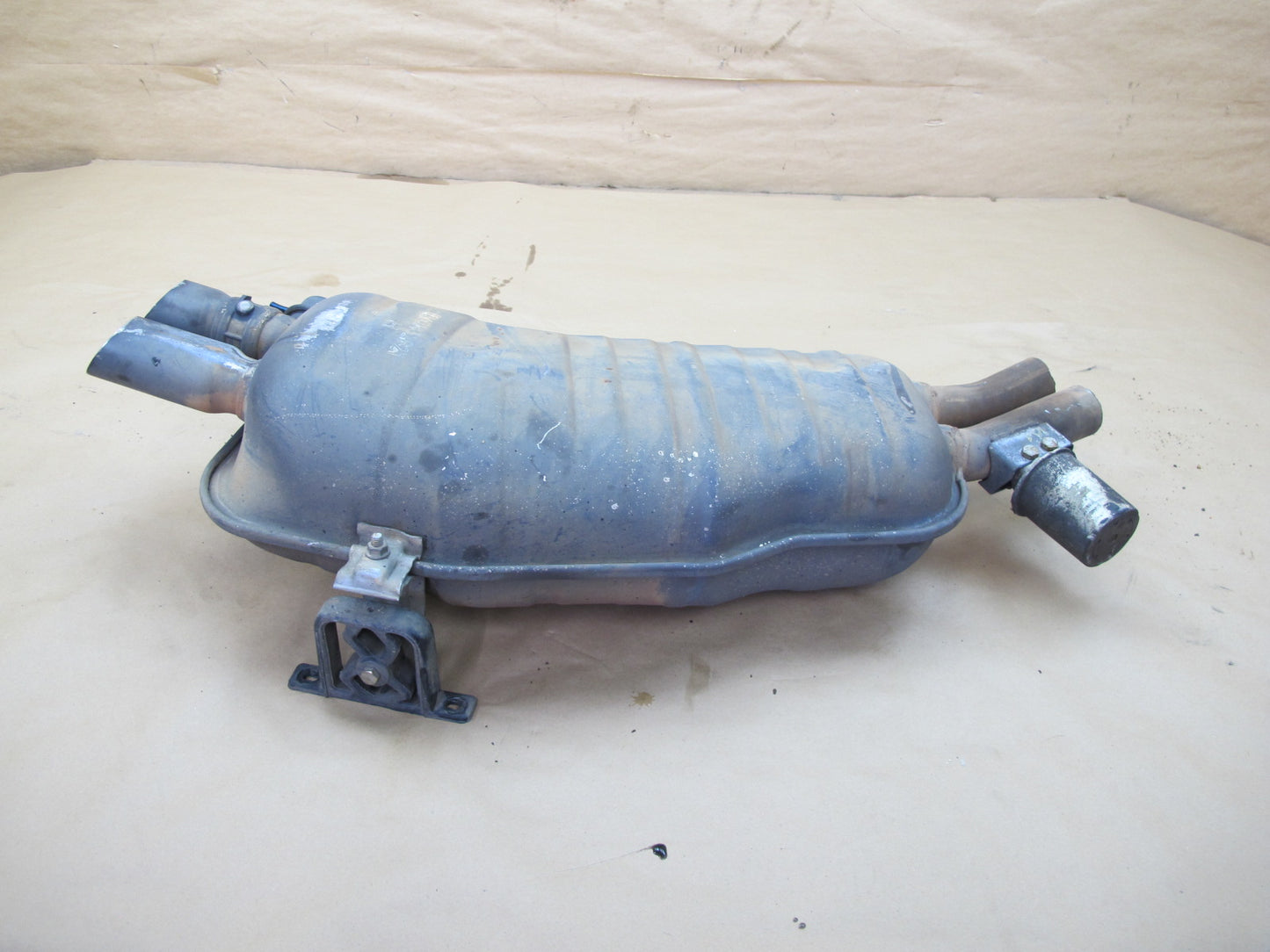 96-99 BMW E36 328i M52 Rear Exhaust Muffler w Exhaust Flap 1432921 OEM