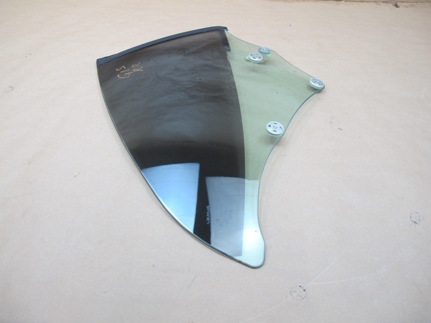 10-15 Lexus IS350 Convertible Rear Right Passenger Side Quarter Window Glass