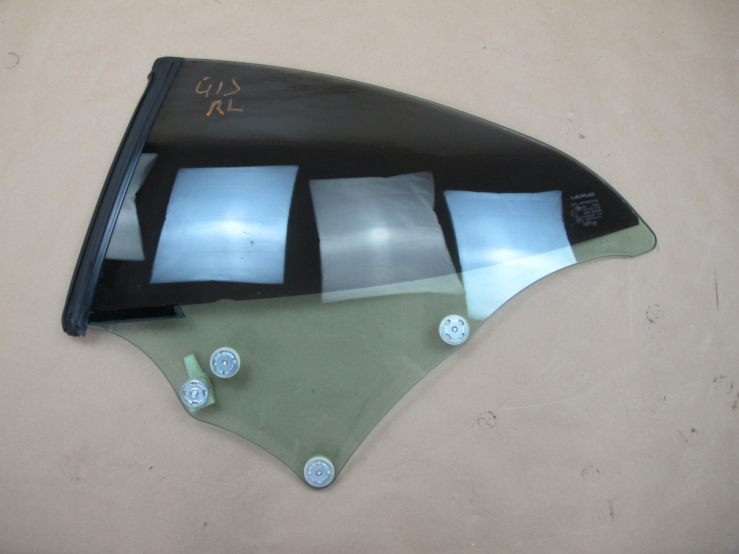 10-15 Lexus IS350 Convertible Rear Left Driver Side Quarter Window Glass