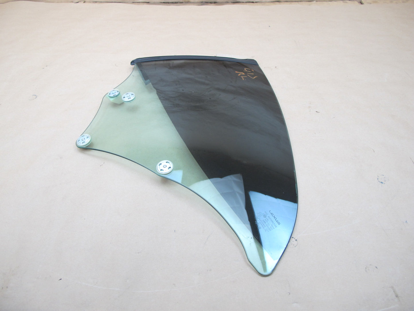 10-15 Lexus IS350 Convertible Rear Left Driver Side Quarter Window Glass