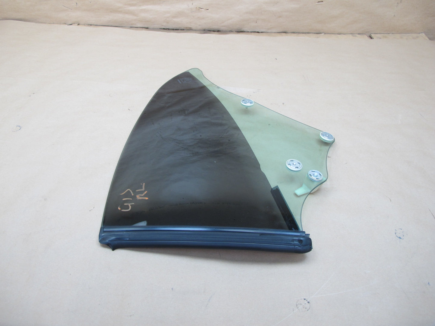 10-15 Lexus IS350 Convertible Rear Left Driver Side Quarter Window Glass