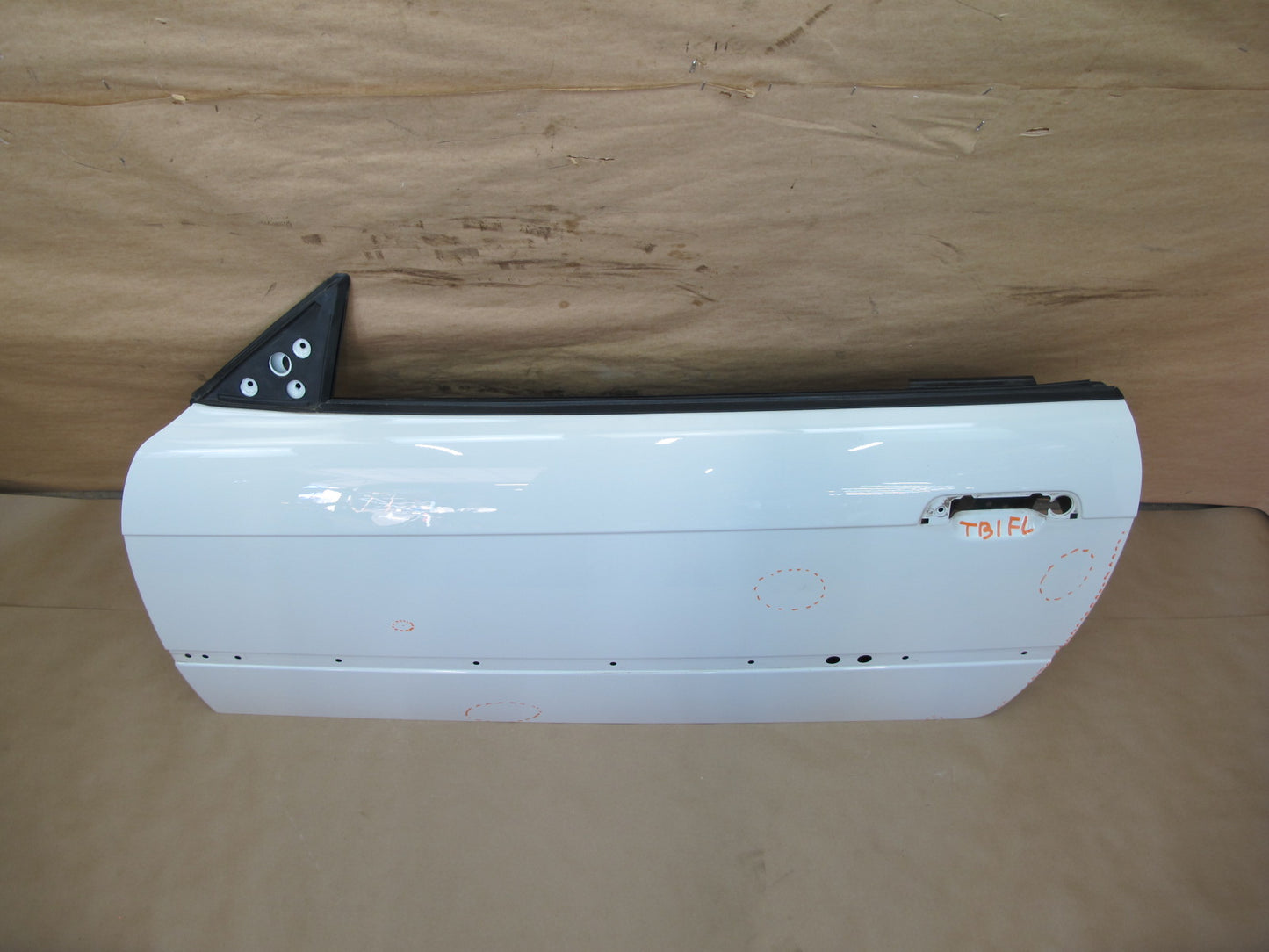 94-99 BMW E36 Coupe Convertible Left Driver Door Shell Panel White OEM