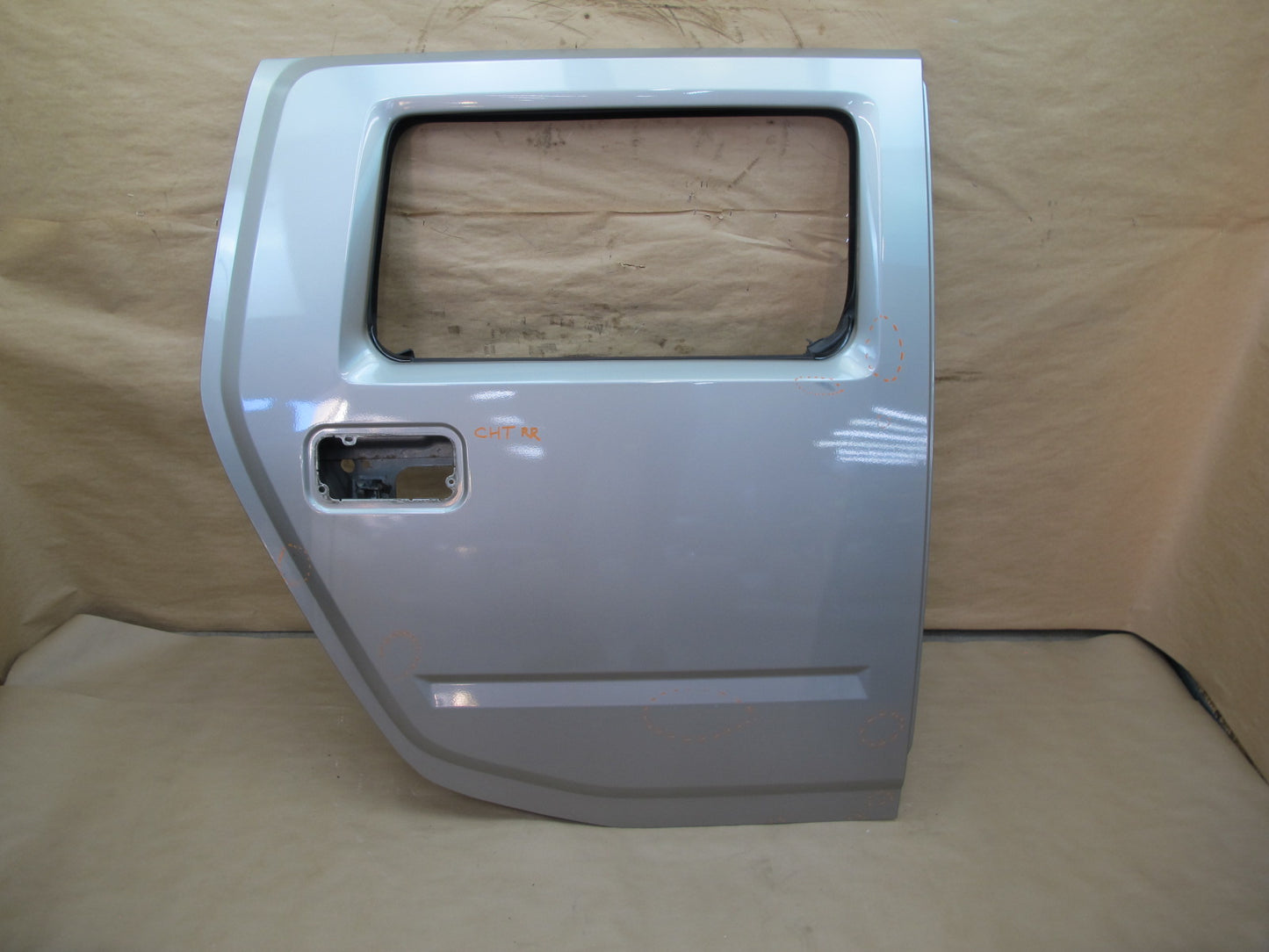 2003-2009 Hummer H2 Rear Right Passenger Side Exterior Door Shell Panel Silver