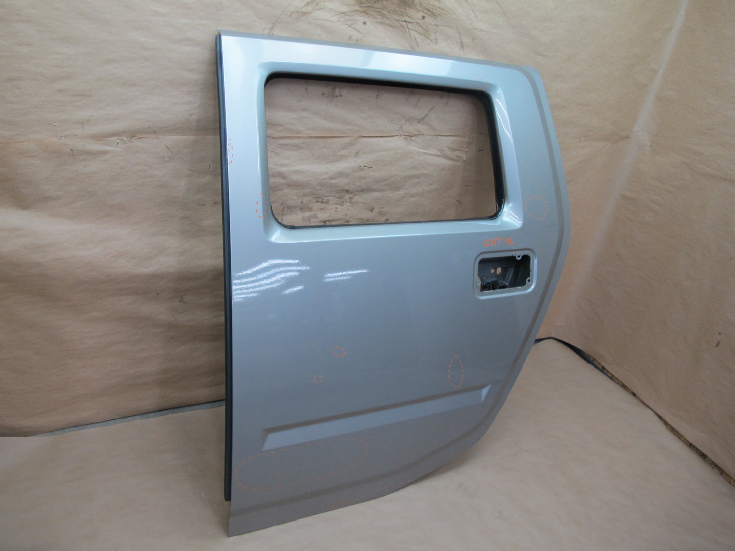 2003-2009 Hummer H2 Rear Left Driver Side Exterior Door Shell Panel Silver