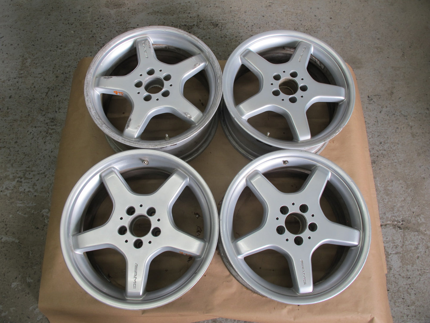 03-12 Mercedes R230 SL Set of 4 AMG Factory R18" Wheel Rim 18x9.5J 18x8.5J OEM