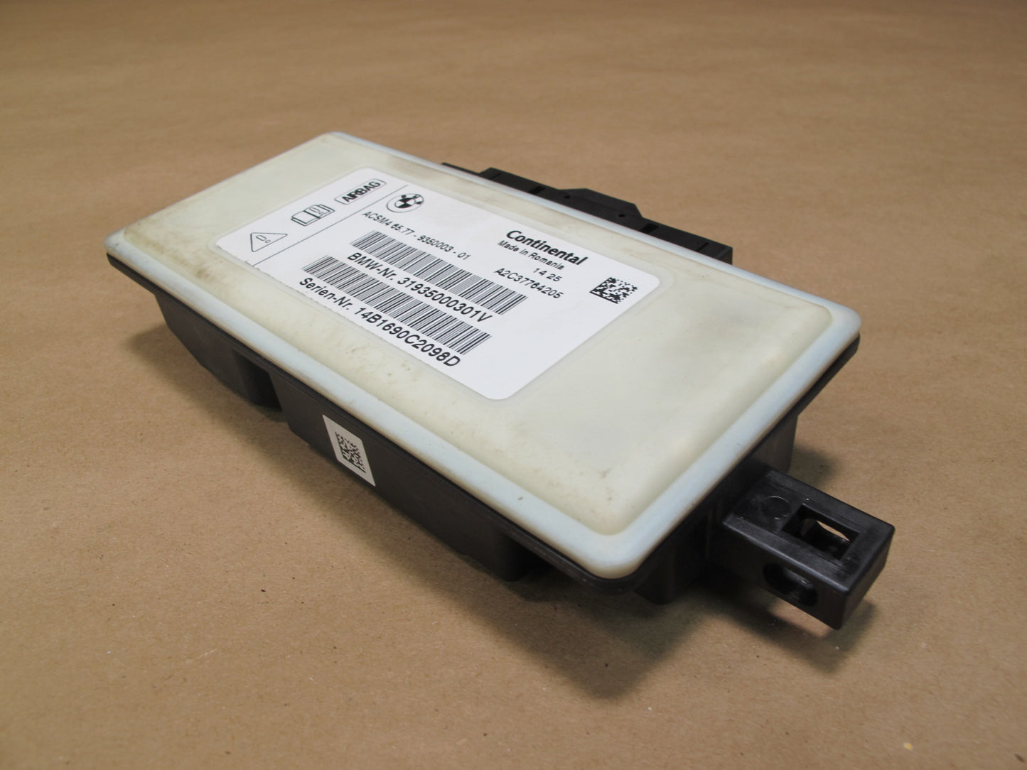 12-16 BMW F30 SRS AIRBAG CONTROL MODULE UNIT 6865299 OEM