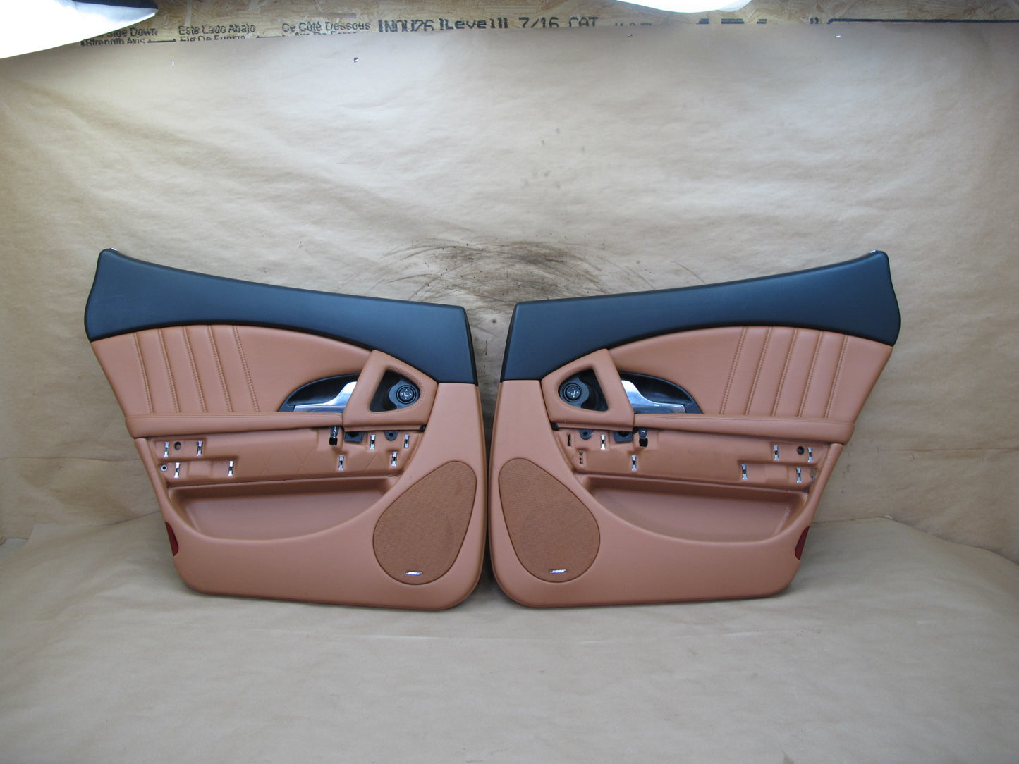 05-12 Maserati Quattroporte M139 Rear Door Interior Trim Panel Set of 2 OEM