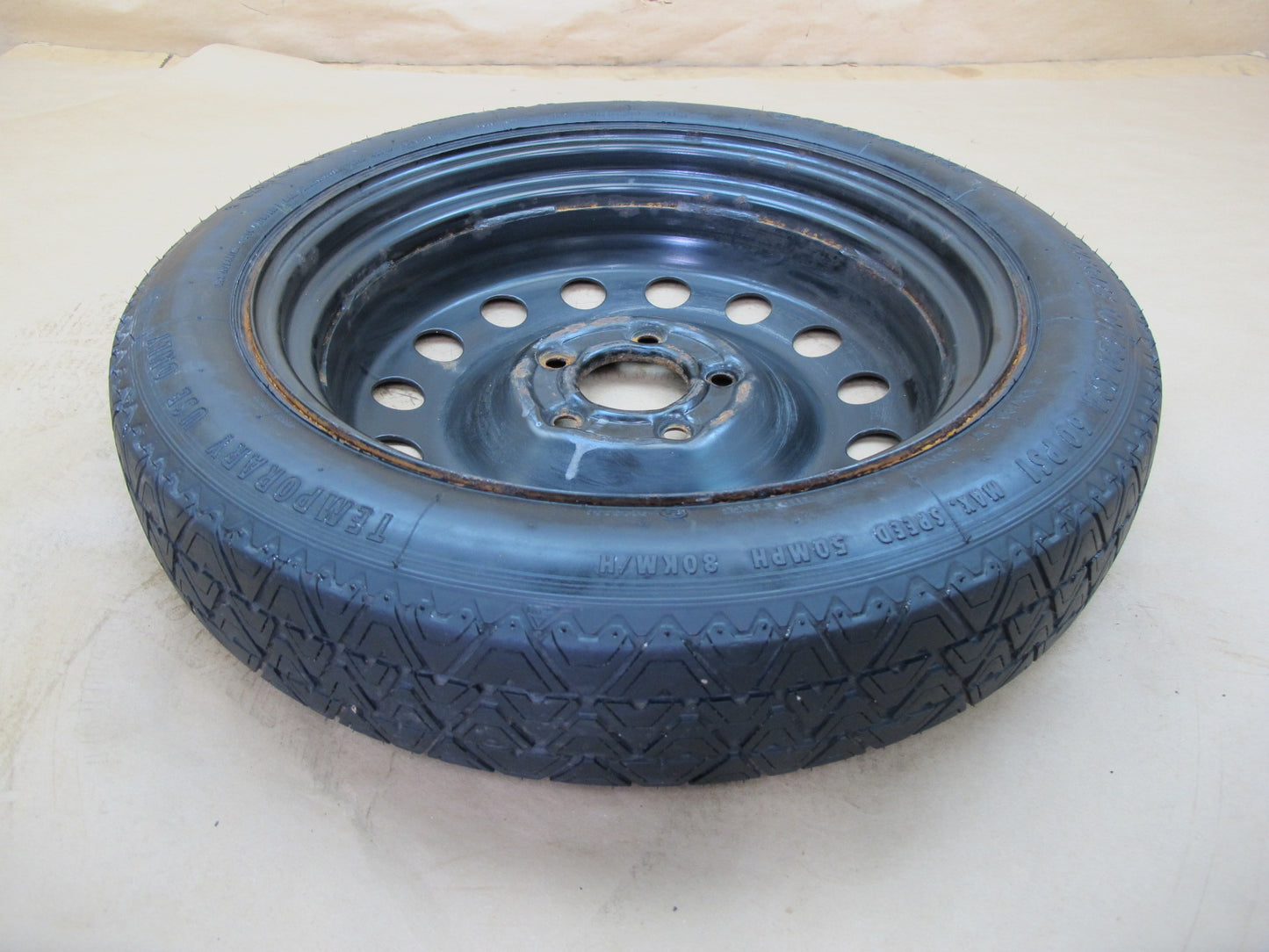 01-06 BMW E46 3-SERIES R17" Spare Tire Wheel 3.50Bx17 ET30 125/80 6750007 OEM