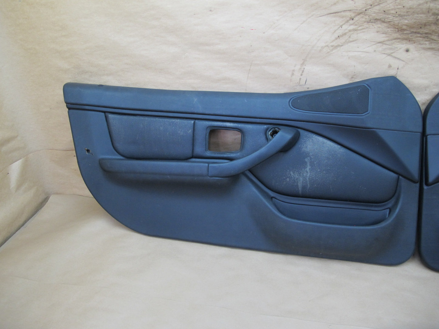 01-02 BMW E36/7 Z3 Roadster Set of 2 Front Door Interior Trim Cover Panel OEM