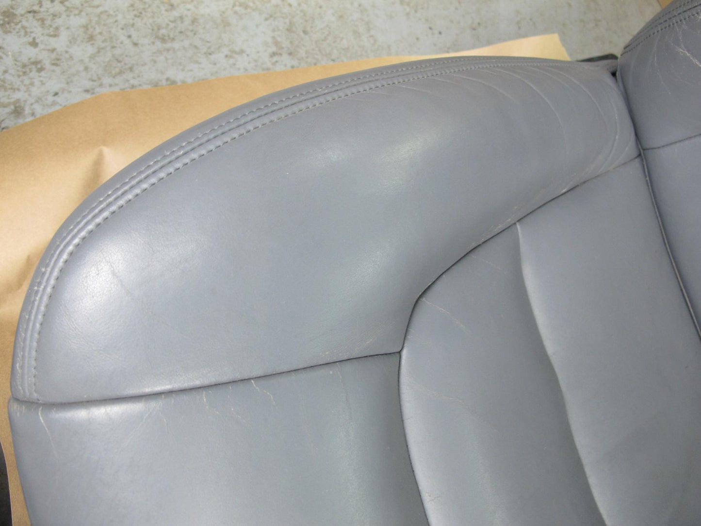 98-00 Lexus UCF20 LS400 Front & Rear Leather Seat Gray Complete Set OEM