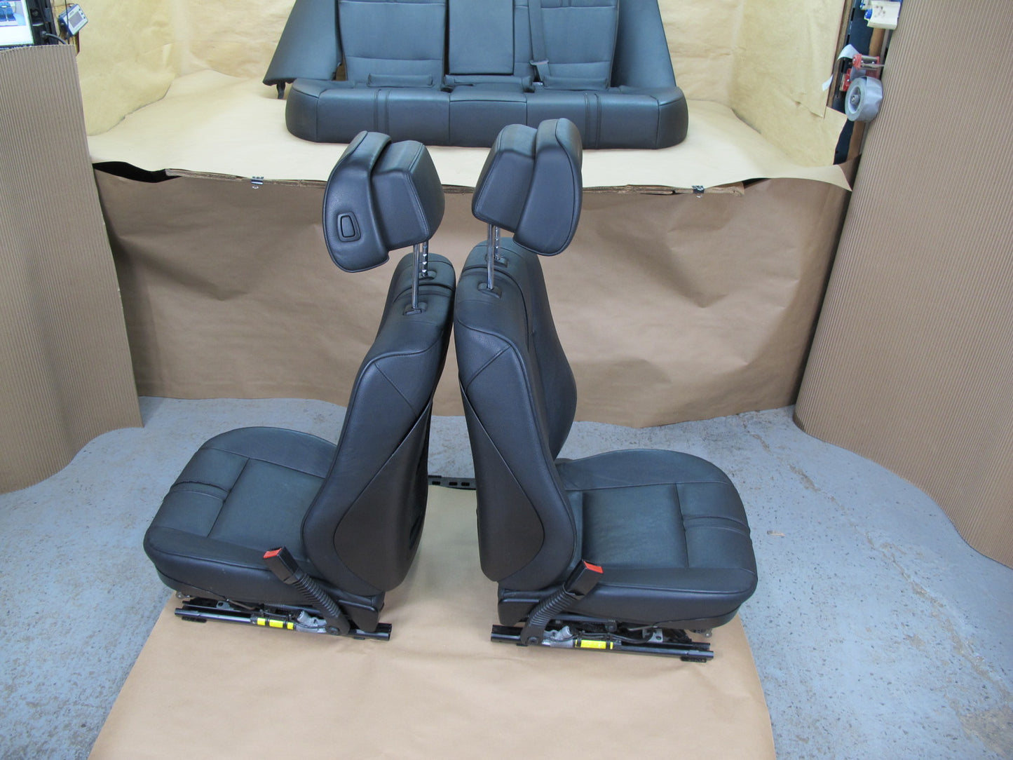 07-10 BMW E83 X3 Front & Rear Complete Heated Memory Leather Seat Set OEM