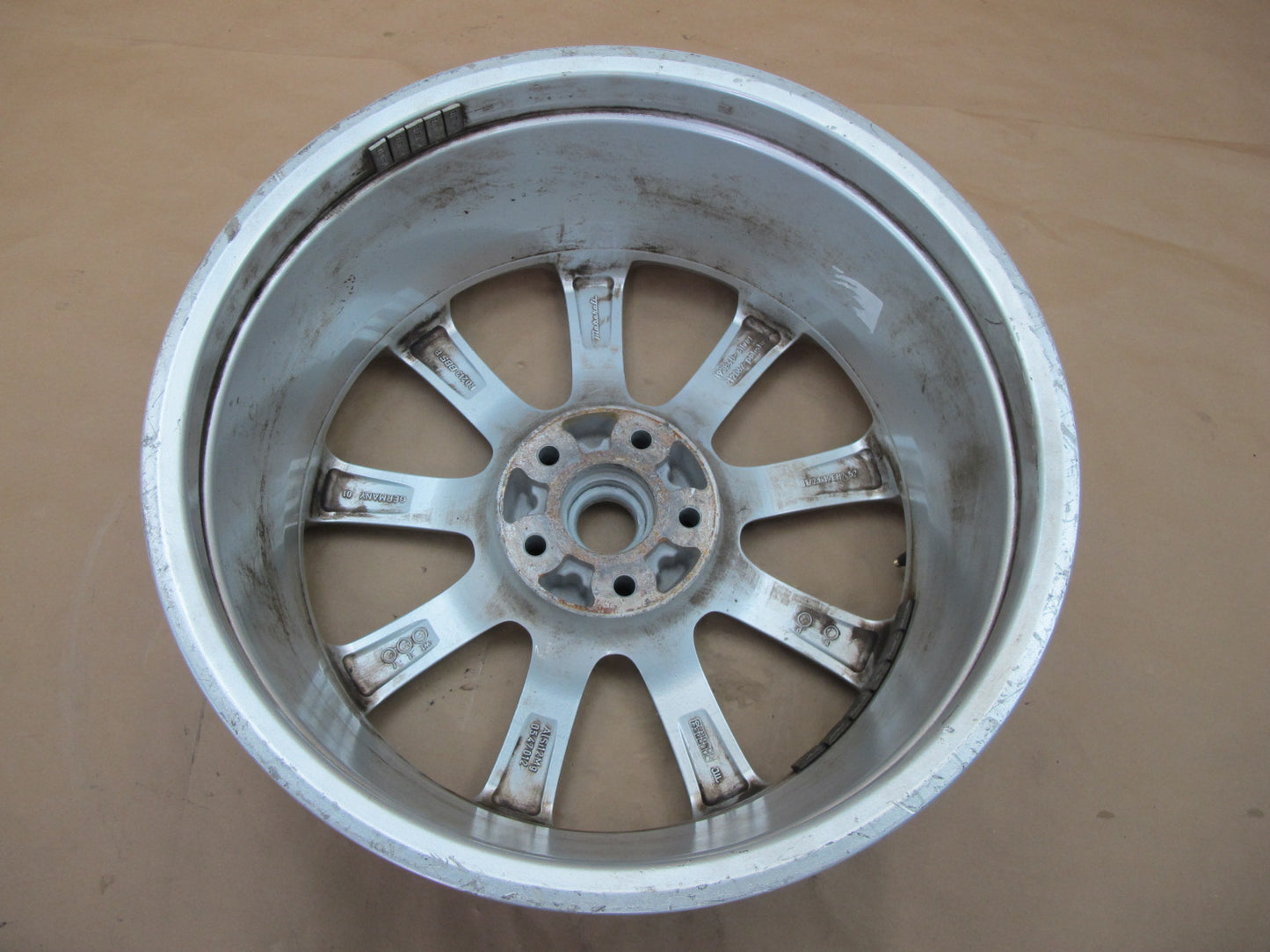 05-12 Maserati Quattroporte M139 Front R19" 9 Spoke Wheel Rim 19X8.5J OEM