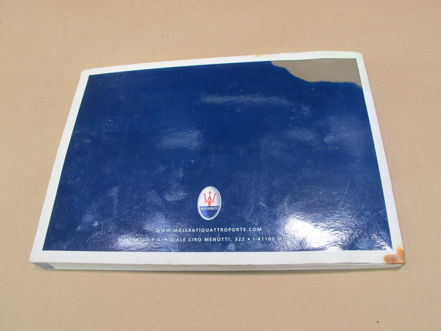 2005 Maserati Quattroporte Navigation System Owner Manual Book W/ Case Set