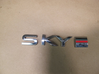 07-10 Saturn SKY Redline Turbo Rear Emblem Logo Badge 3RD Brake Light Set OEM
