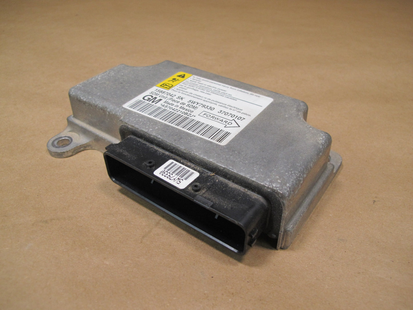 07-10 SATURN SKY SRS AIRBAG CONTROL MODULE UNIT 15887042 OEM