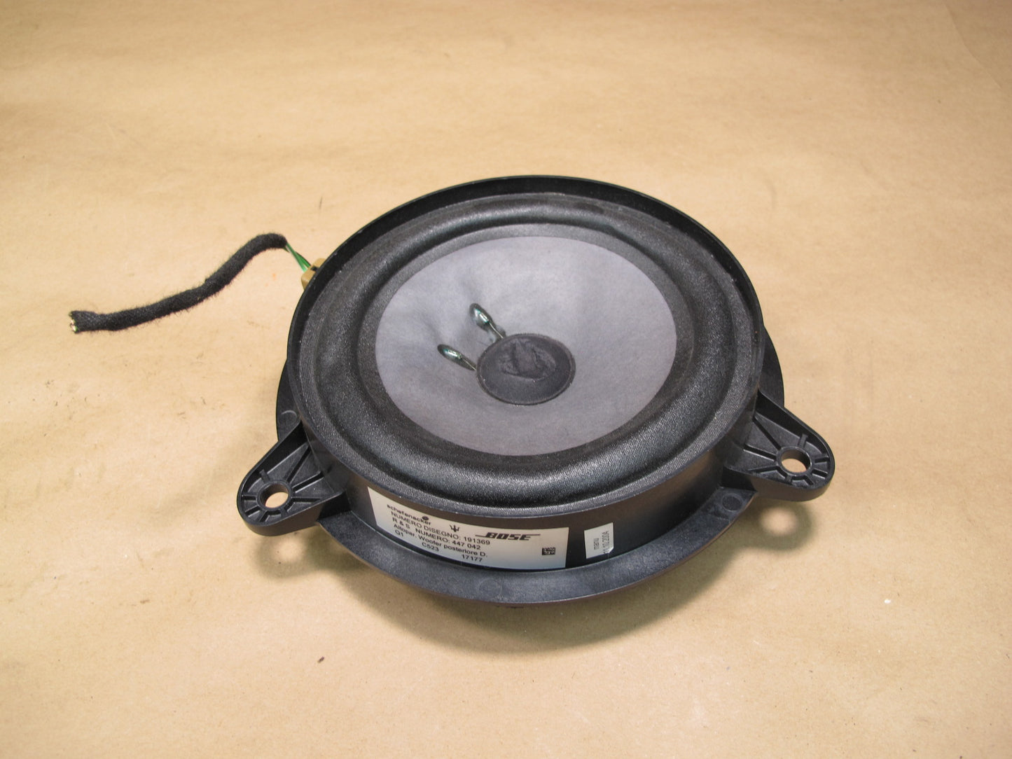 03-08 Maserati Quattroporte M139 Bose Tweeter Speaker Subwoofer Set of 6 OEM