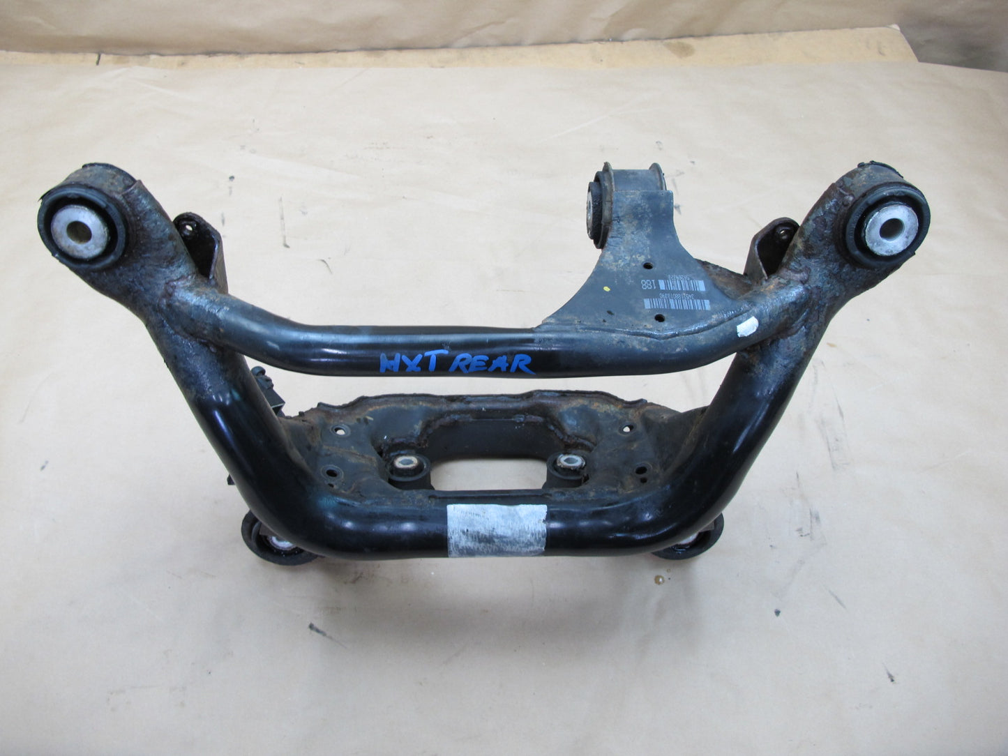 04-10 BMW E83 X3 Rear Suspension Subframe Crossmember Axle Carrier OEM