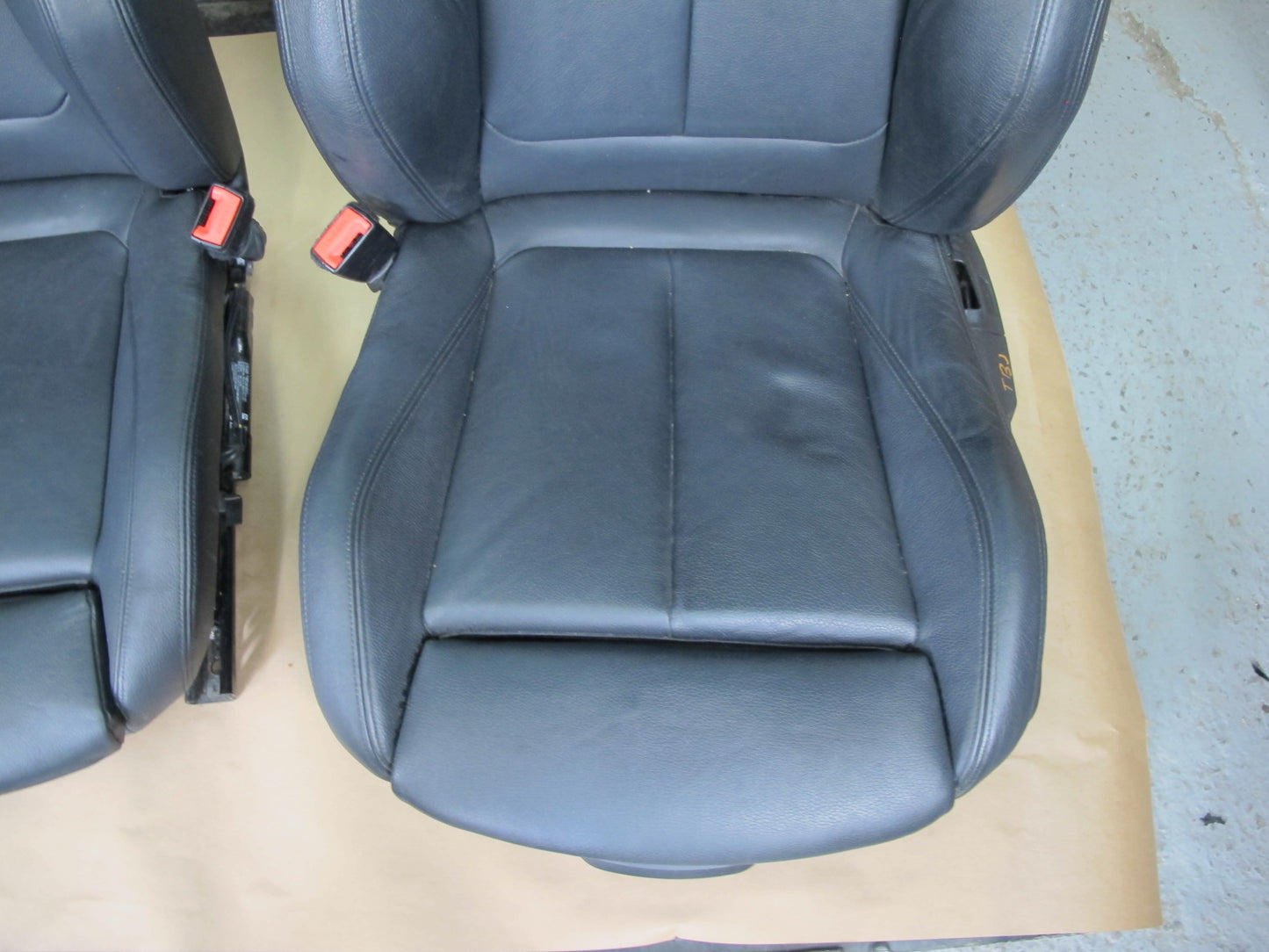 12-18 BMW F30 3-SERIES Front Rear Complete Leather Sport Seat Bolster Set OEM