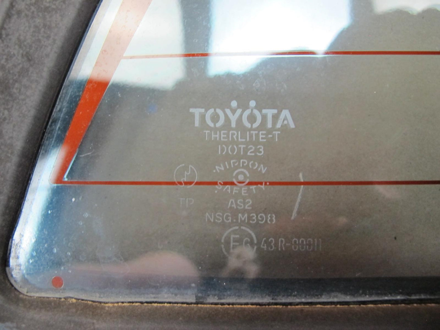 85-89 Toyota MR2 AW15 Rear Window Glass w Defrost OEM