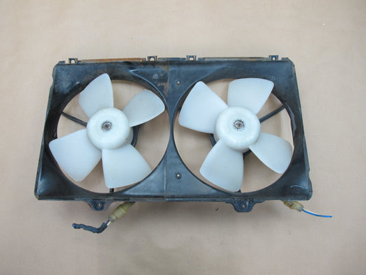 87-89 Toyota MR2 AW15 4AGELC Engine Radiator Dual Cooling Fan Motor Shroud OEM