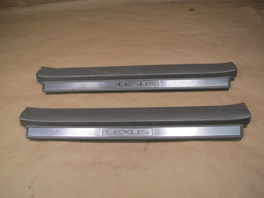 01-06 Lexus UCF30L LS430 Set of 2 Front Door Scuff Sill Plate Trim Panel OEM