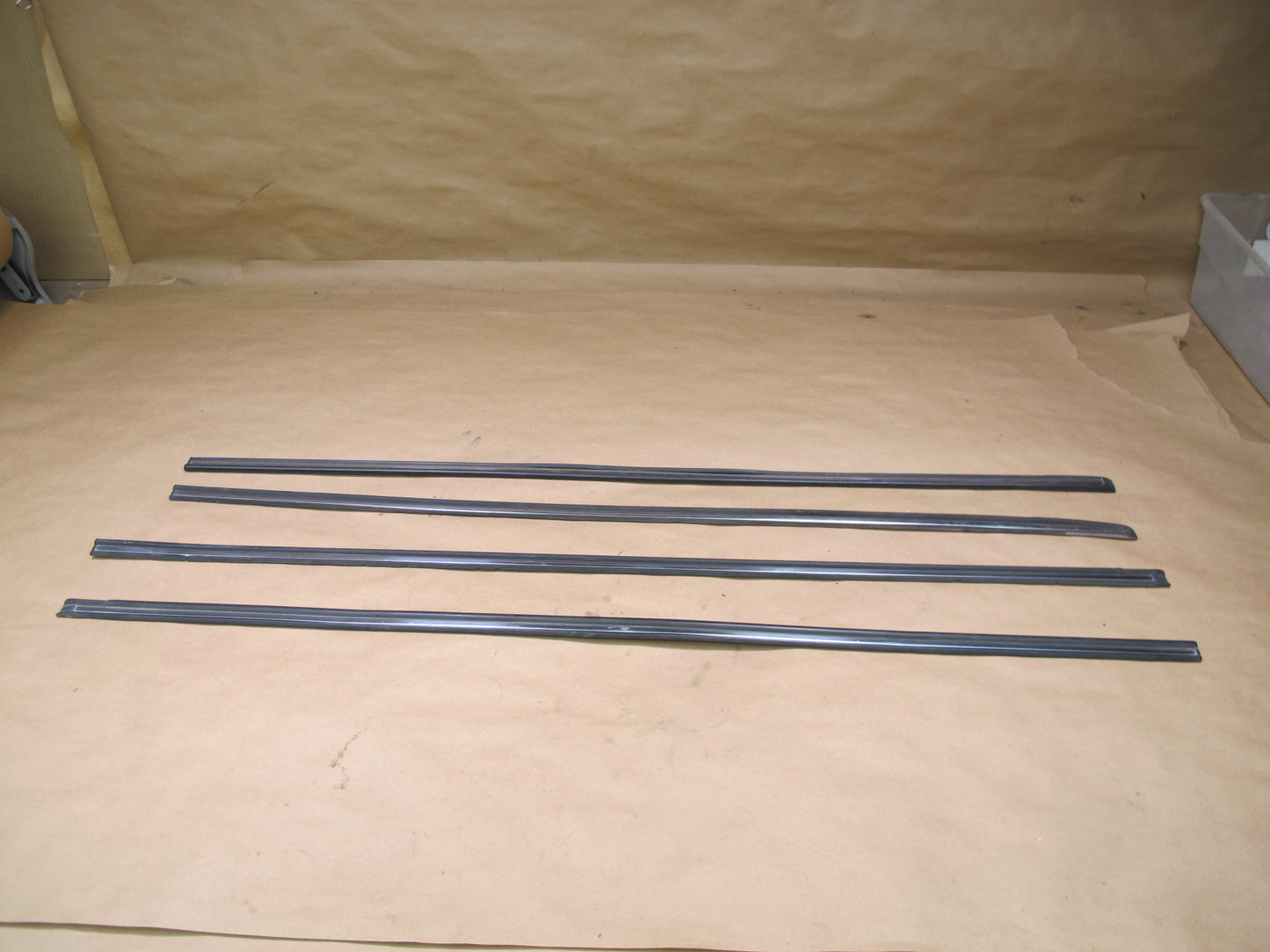 85-93 VW Golf MK1 Cabriolet Set of 4 Front Fender & Door Strip Molding OEM