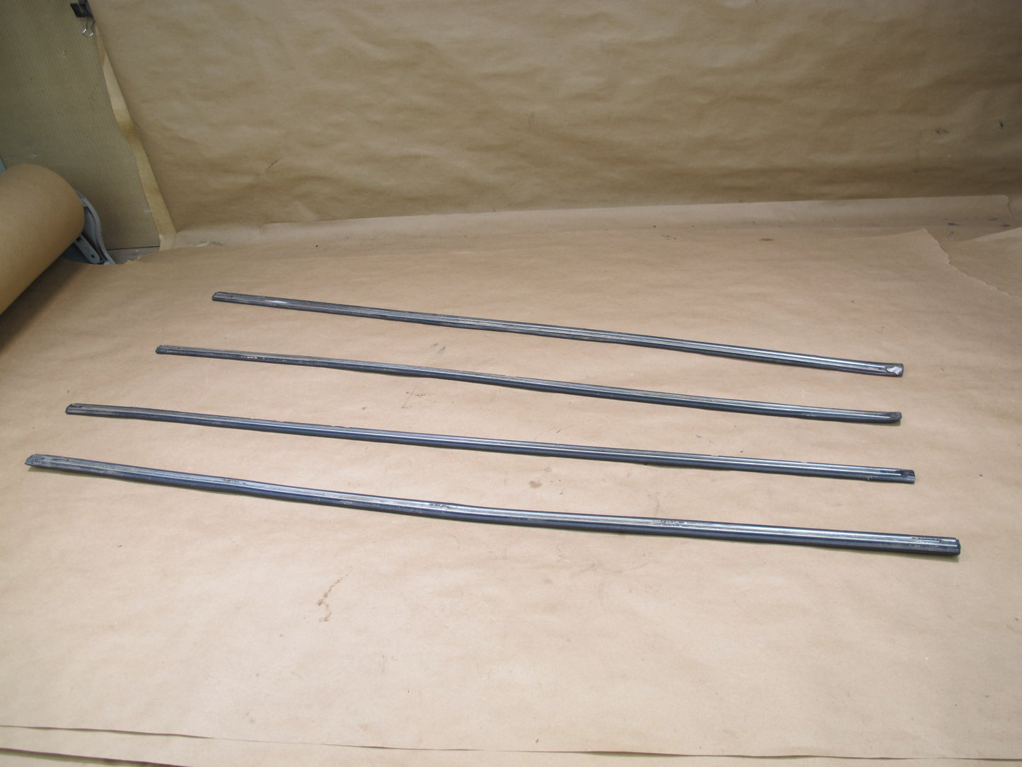 85-93 VW Golf MK1 Cabriolet Set of 4 Front Fender & Door Strip Molding OEM