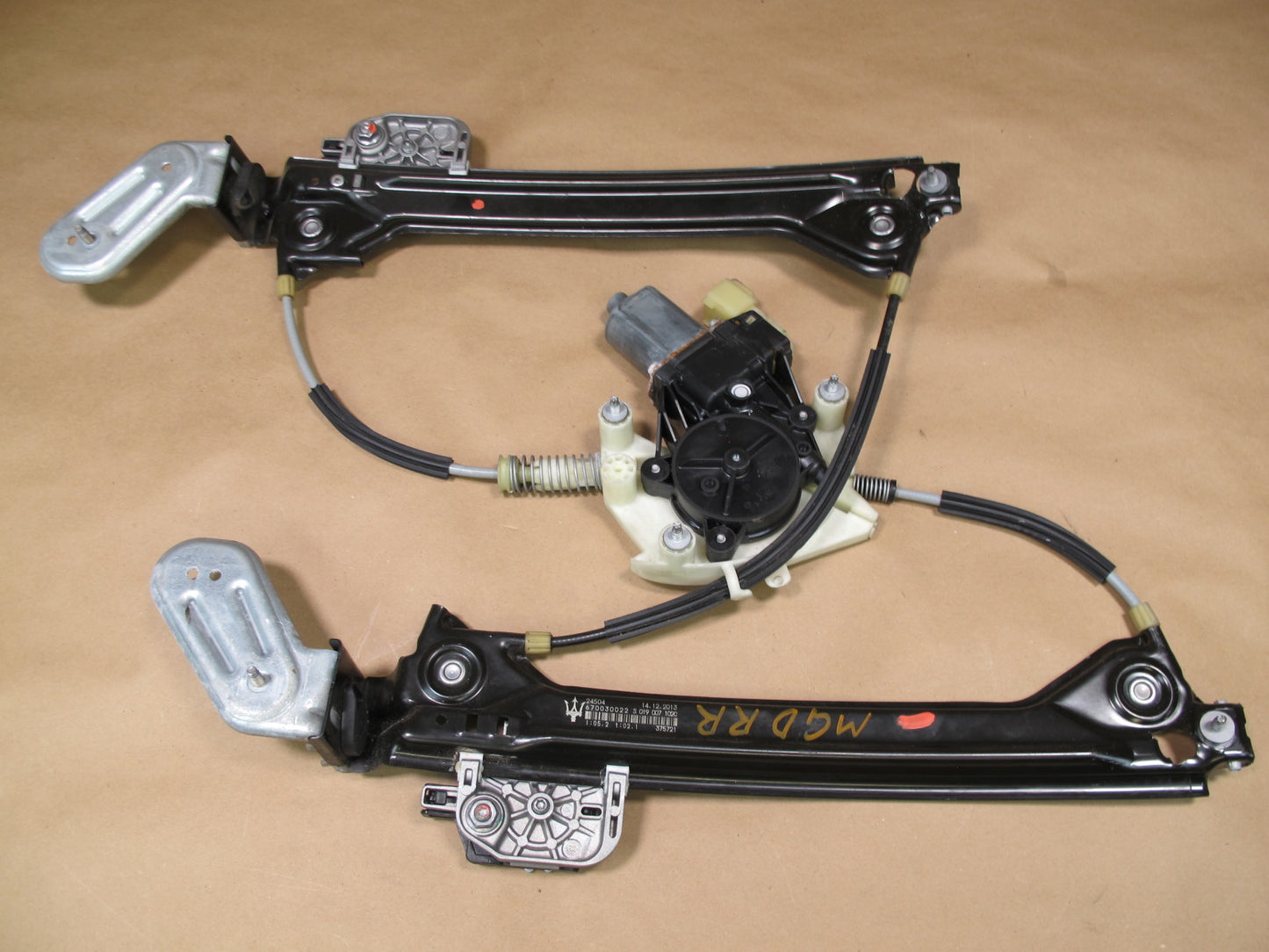 14-19 Maserati Ghibli M157 Rear Right Door Window Regulator w Motor OEM