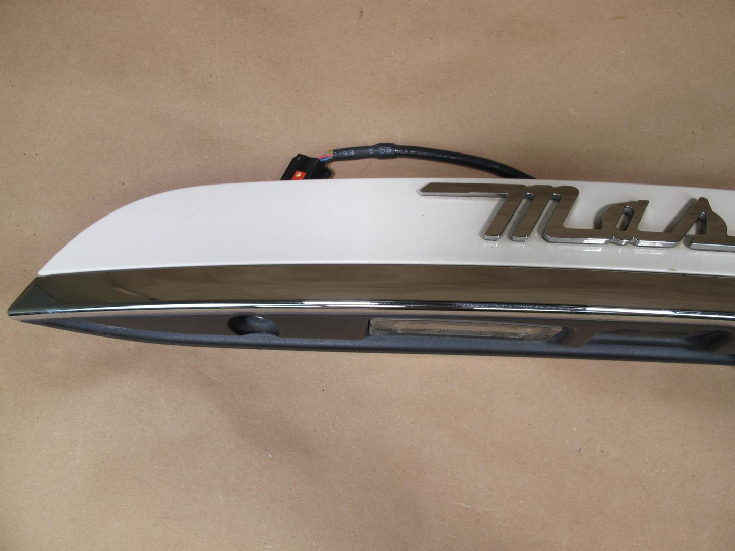 14-17 Maserati Ghibli M157 Trunk Lid Molding License Light Trim w Camera OEM